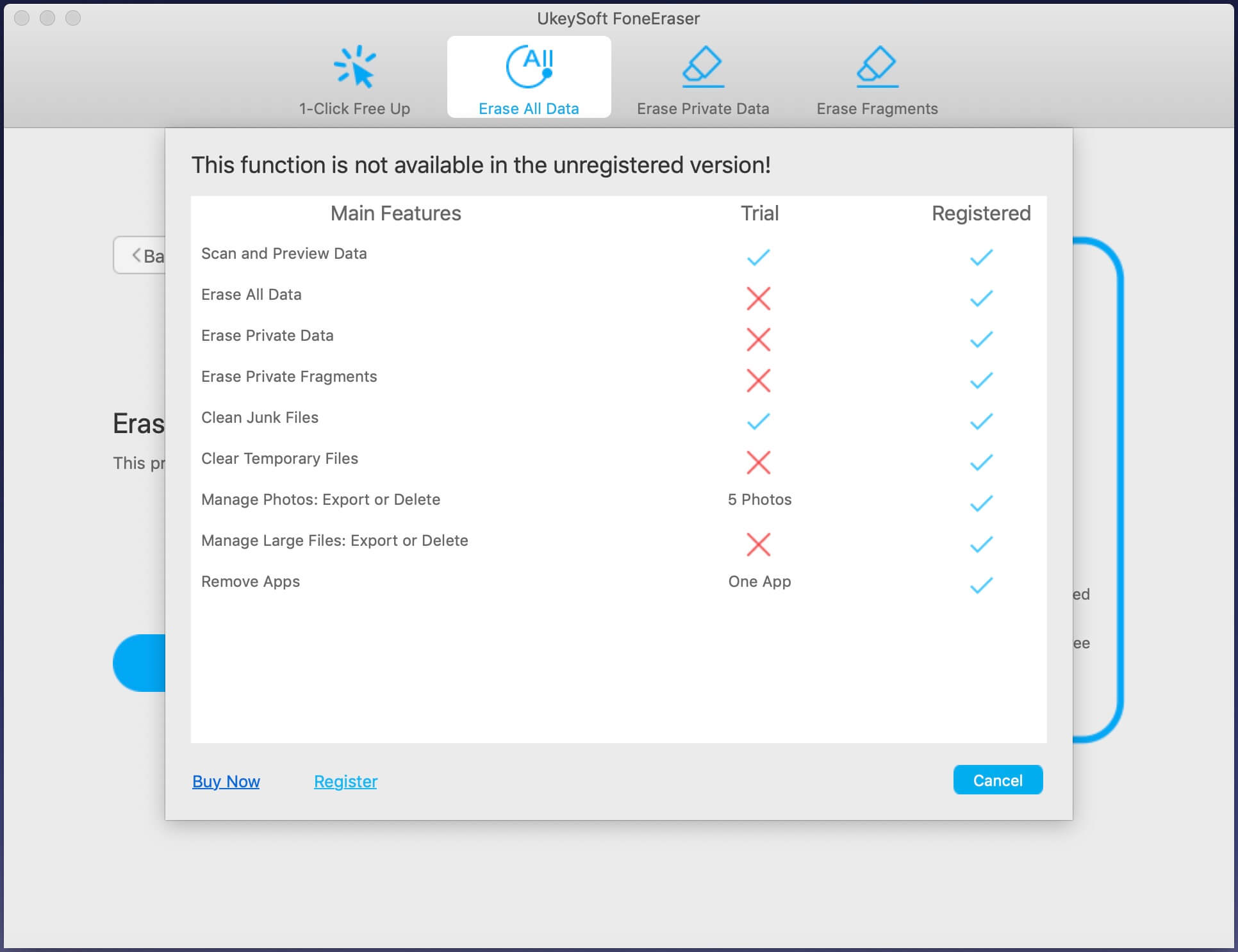 ukeysoft foneeraser free