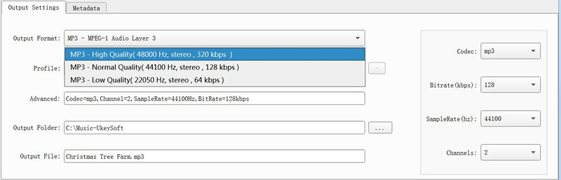 output profile