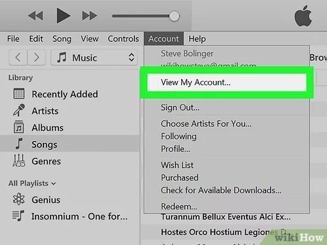 itunes account